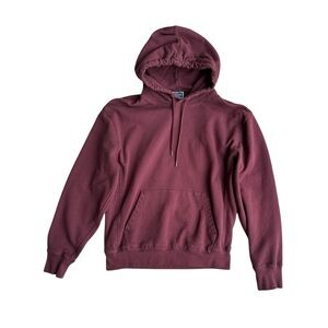 J. Crew Heavyweight Hoodie Maroon Size Medium